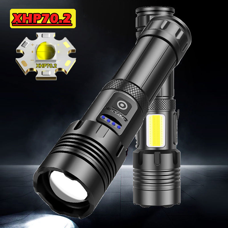 Strong Light Flashlight Outdoor Camping Emergency Rechargeable