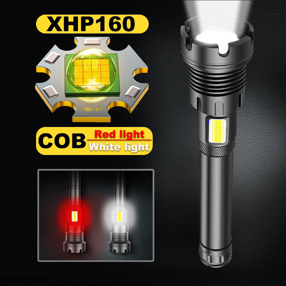 Strong Light Flashlight Outdoor Camping Emergency Rechargeable
