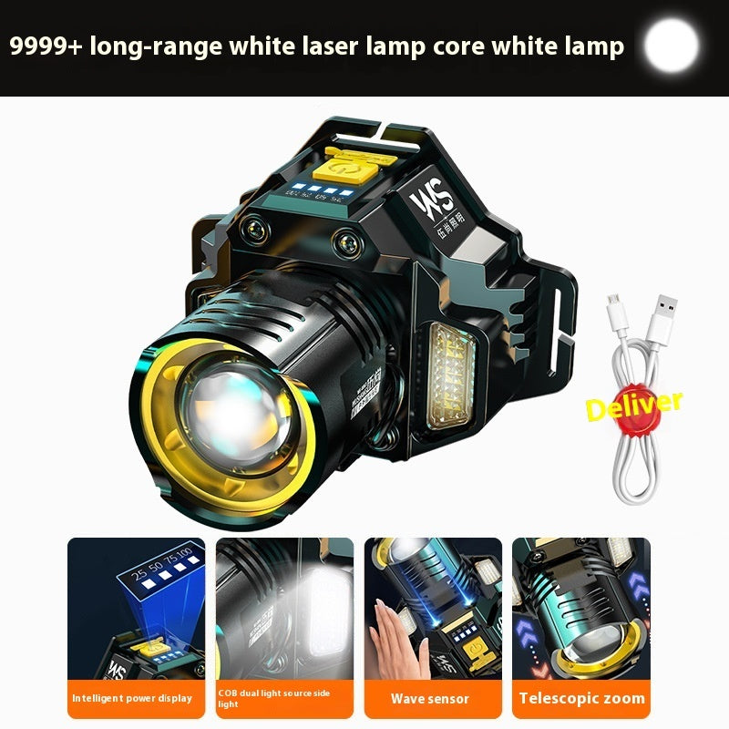 USB Charging Emergency Smart Headset Outdoor Lighting Lamp