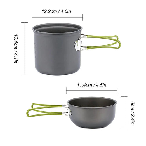 Aluminum Camping Cookware – Pot & Set Options