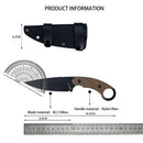 CUT Camping Wandern Angeln Unverzichtbares Outdoor-Abenteuer Tragbares gerades Messer Langlebiger ergonomischer Griff Dschungel-Überlebensmesser