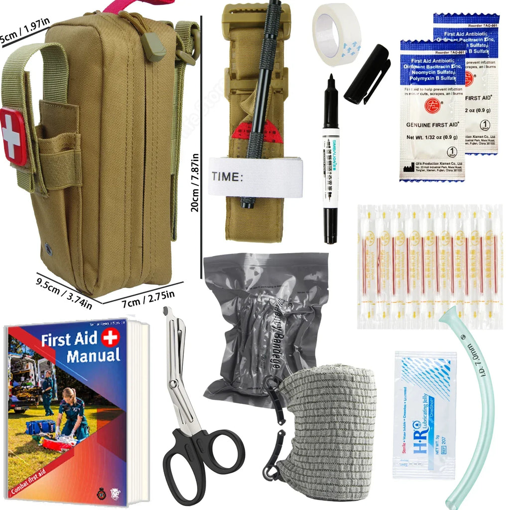 Notfall-Überlebensausrüstung Erste-Hilfe-Set Admin-Tasche EMT Campingausrüstung Taktisches Trauma Molle EDC IFAK Outdoor-Werkzeuge