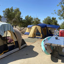 600*600cm Familien-Camping-Outdoor-Freizeitzelt Vier Zimmer Eine Halle Schatten Riesige Outdoor-Zelte Kundenspezifisch