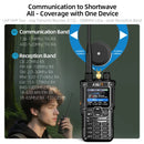 KSUN HF123D Walkie Talkie Long Range AM SW SSB HF UHF VHF Shortwave CB Radio Station HAM Transceiver Amateur Two Way Radio