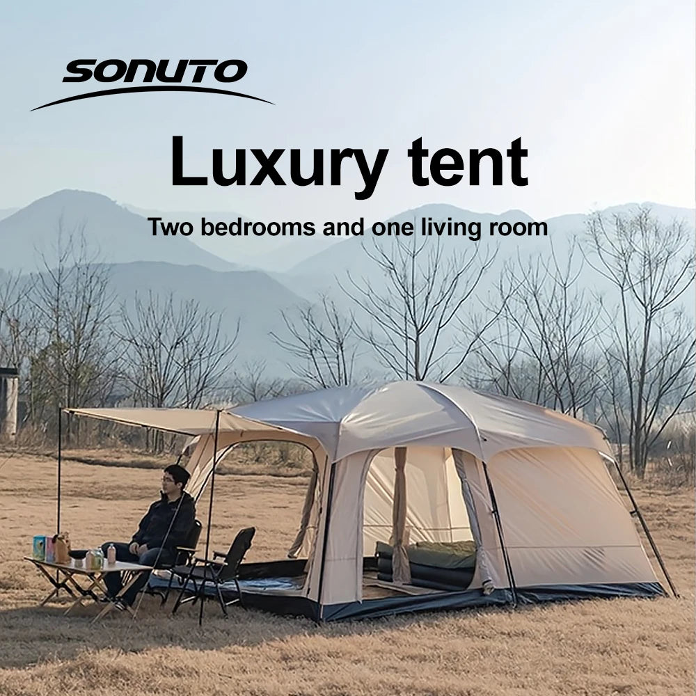 Sonuto Large Family Cabin Tent | Three-Season Camping