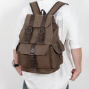 Wanderrucksack, Segeltuchrucksack, Unisex-Rucksack, Lässige Schulreisetasche, Schultasche mit großem Fassungsvermögen