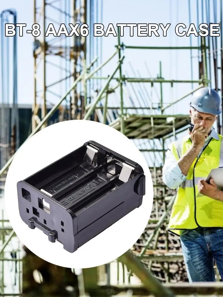 BT-8 AAX6 Battery Storage Case For Kenwood Radio TH-28 TH-48 TH-78HT Battery Storage Container Box Holder Accessories
