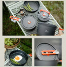 Outdoor Camping Cooker Pot Set Camping Meal Cooking Hot Pot Portable Equipment Kettle Single Pot