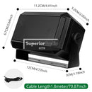 TSA-6203 External Speaker Mini Ham CB Radios Compatible with Yaesu Kenwood ICOM Motorola Car Mobile For HF VHF UHF Transceiver