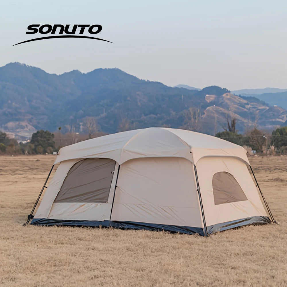 Sonuto Large Family Cabin Tent | Three-Season Camping