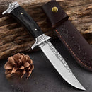 Outdoor Camping Survivalmesser 7cr13mov Klinge Holzgriffe Selbstverteidigung Wildnis Taktik Gerade Messer Militärmesser