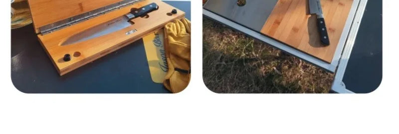 Folding Camp Kitchen Storage Box & Table