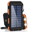 New Solar Power Bank 100000mAh Portable Charging Poverbank External Battery Charger Strong Light LDE Light for All Smartphones