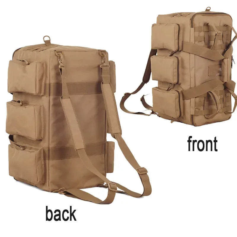 Convertible Nylon Duffel Backpack for Travel & Camping