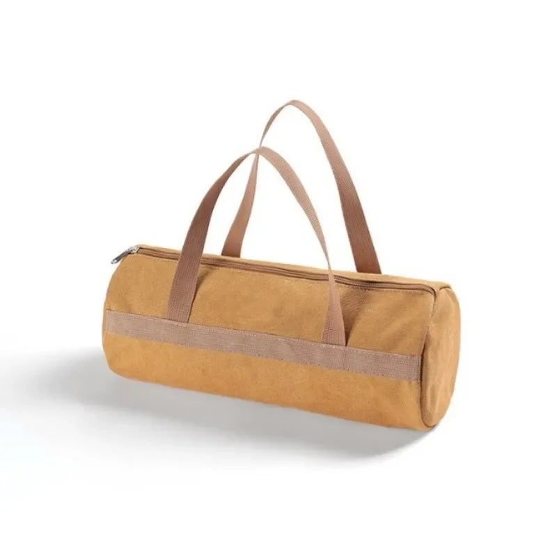 Camping-Werkzeug-Aufbewahrungstasche mit großer Kapazität, zylindrische Zeltpflocktasche, leichte Zeltherings-Bodennagelhaltertasche für Outdoor-Camping