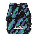 HKS Retro Pattern Backpack for Men Women Teenage Student Hiking Travel Daypack JDM Drift Turbo Car Laptop Computer Canvas Bags