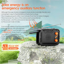 5000mAh Notfall Solar Powerbank Radio USB Lade Handkurbelradio FM AM WB NOAA Wetterradio mit LED Taschenlampe Powerbank