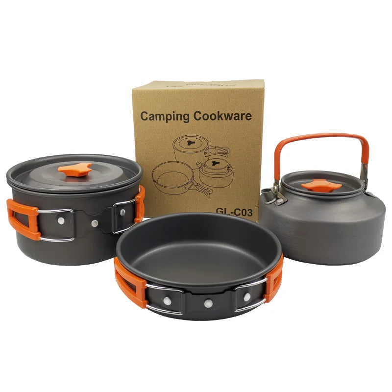 Aluminum Camping Cookware Set – Outdoor Cooking Gear