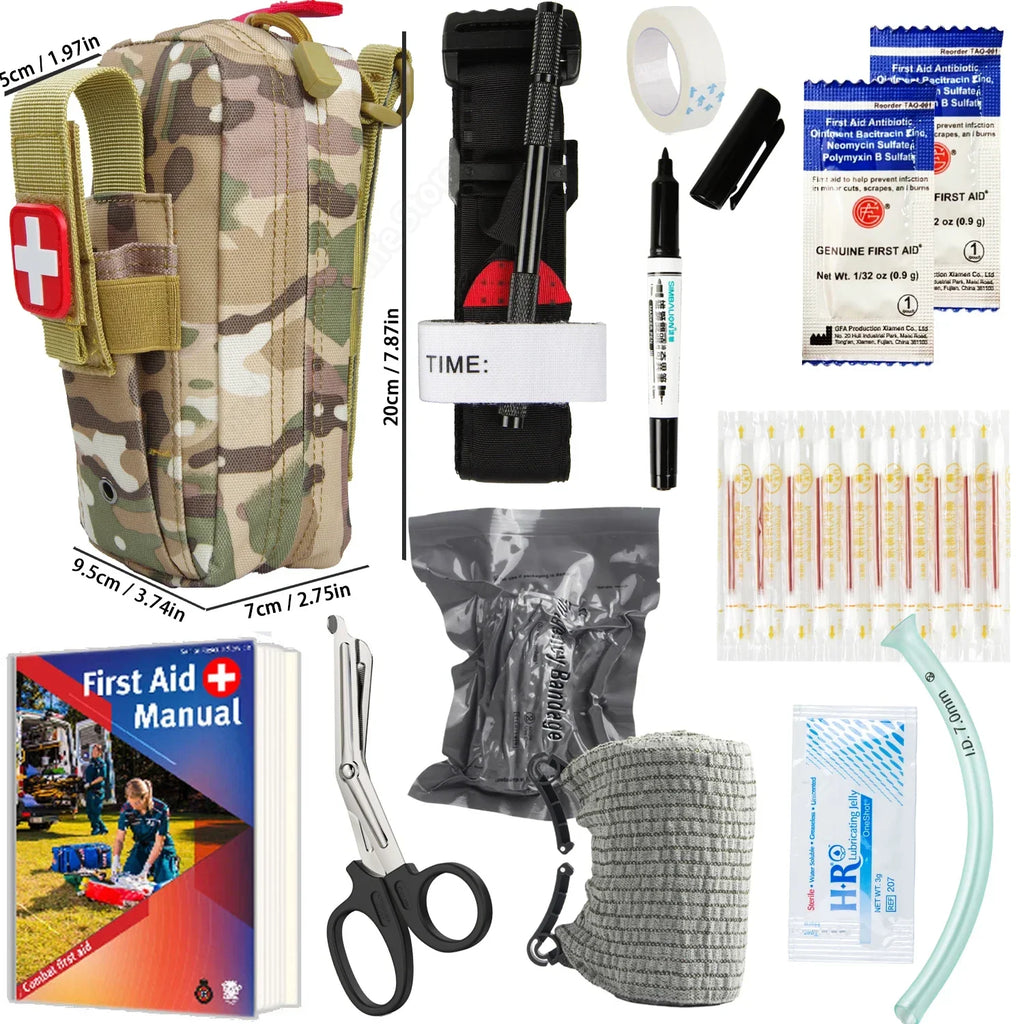 Notfall-Überlebensausrüstung Erste-Hilfe-Set Admin-Tasche EMT Campingausrüstung Taktisches Trauma Molle EDC IFAK Outdoor-Werkzeuge