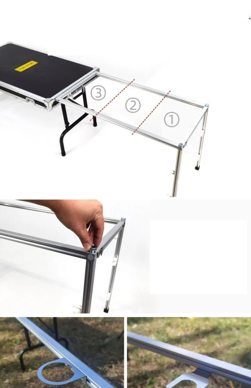 Folding Camp Kitchen Storage Box & Table