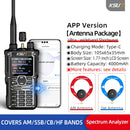 KSUN HF123D Walkie Talkie Long Range AM SW SSB HF UHF VHF Shortwave CB Radio Station HAM Transceiver Amateur Two Way Radio