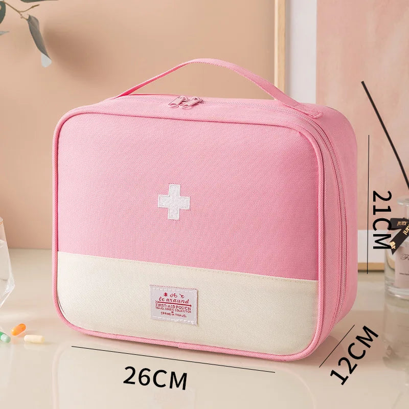 First Aid Kit Designed with Various Colors + a Cross Logo, Includes Multi-Size Sets Suitable for Different Scenarios: the Large Size Can Store Basic Medicines and Emergency Tools, Suitable for Family Use; the Medium and Small