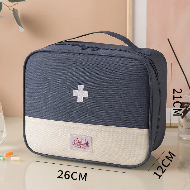 First Aid Kit Designed with Various Colors + a Cross Logo, Includes Multi-Size Sets Suitable for Different Scenarios: the Large Size Can Store Basic Medicines and Emergency Tools, Suitable for Family Use; the Medium and Small