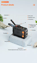 5000mAh Notfall Solar Powerbank Radio USB Lade Handkurbelradio FM AM WB NOAA Wetterradio mit LED Taschenlampe Powerbank