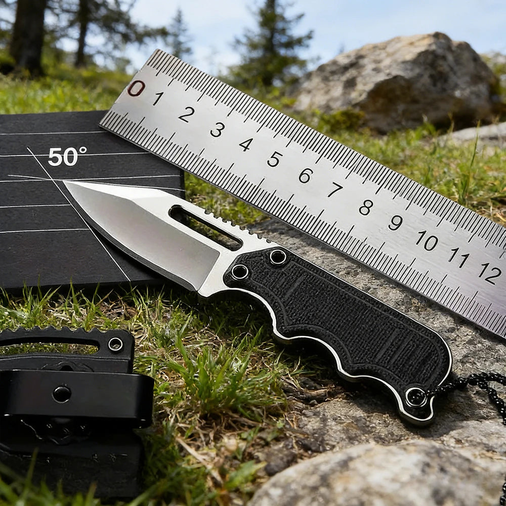 Camping Wandern Angeln Gebrauchsmesser Dschungel-Werkzeuge EDC Bergabenteuer Tragbares kleines gerades Messer Outdoor-Aktivitäten Ausrüstung