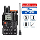 Baofeng AT-K6 Portable Ham Radio Full Band UHF Walkie Talkie with Air Band Scanning Long Range Two-Way Communication