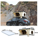 Camping ABS 2-4 Personen Outdoor-Wanderdachzelt Dachzelt Auto-Dachzelt Dreieckiges Hartschalen-Dachzelt