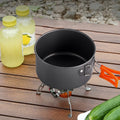Camping Kochgeschirr Outdoor Kochtopf Klappbar Aluminiumlegierung Ausrüstung Topf Reiseutensilien Küche Wandern Picknick Grillen