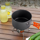 Camping Cookware Outdoor Cooking Folding Pot Aluminium Alloy Equipment Pot Travel Utensils Kitchen Hiking Picnic Barbecue