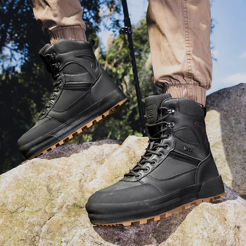 Herren Outdoor Wanderstiefel Taktische Militärstiefel Wasserdichte Arbeitsschutzschuhe Jagdstiefel Knöchelhohe Wüstenstiefel Sportschuhe Kletterschuhe