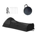 Leichtes Campingzelt, tragbares, leichtes Pop-Up-Zelt mit Handyhalterung, atmungsaktives Netz für Outdoor-Camping, Wandern, Einzelperson