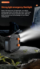 5000mAh Notfall Solar Powerbank Radio USB Lade Handkurbelradio FM AM WB NOAA Wetterradio mit LED Taschenlampe Powerbank