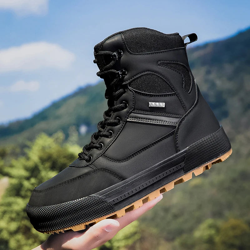 Herren Outdoor Wanderstiefel Taktische Militärstiefel Wasserdichte Arbeitsschutzschuhe Jagdstiefel Knöchelhohe Wüstenstiefel Sportschuhe Kletterschuhe