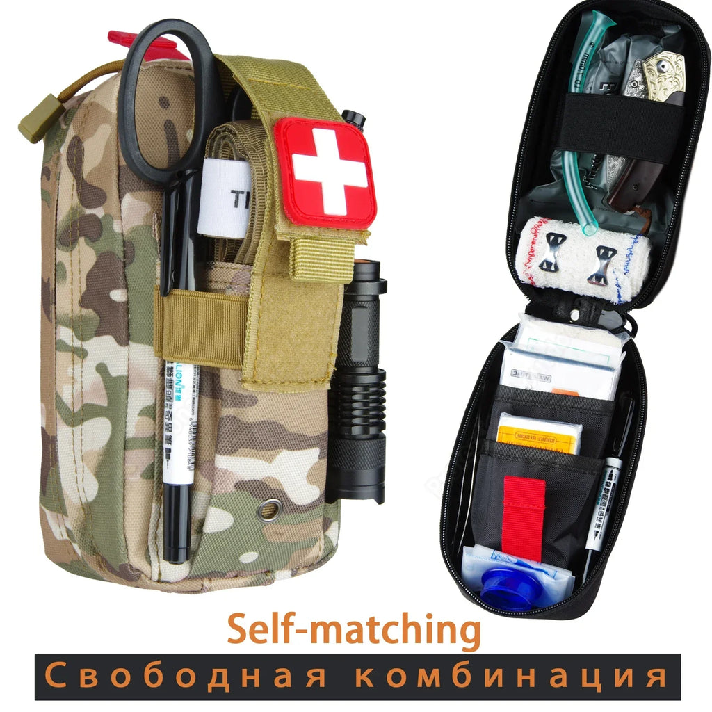 Notfall-Überlebensausrüstung Erste-Hilfe-Set Admin-Tasche EMT Campingausrüstung Taktisches Trauma Molle EDC IFAK Outdoor-Werkzeuge