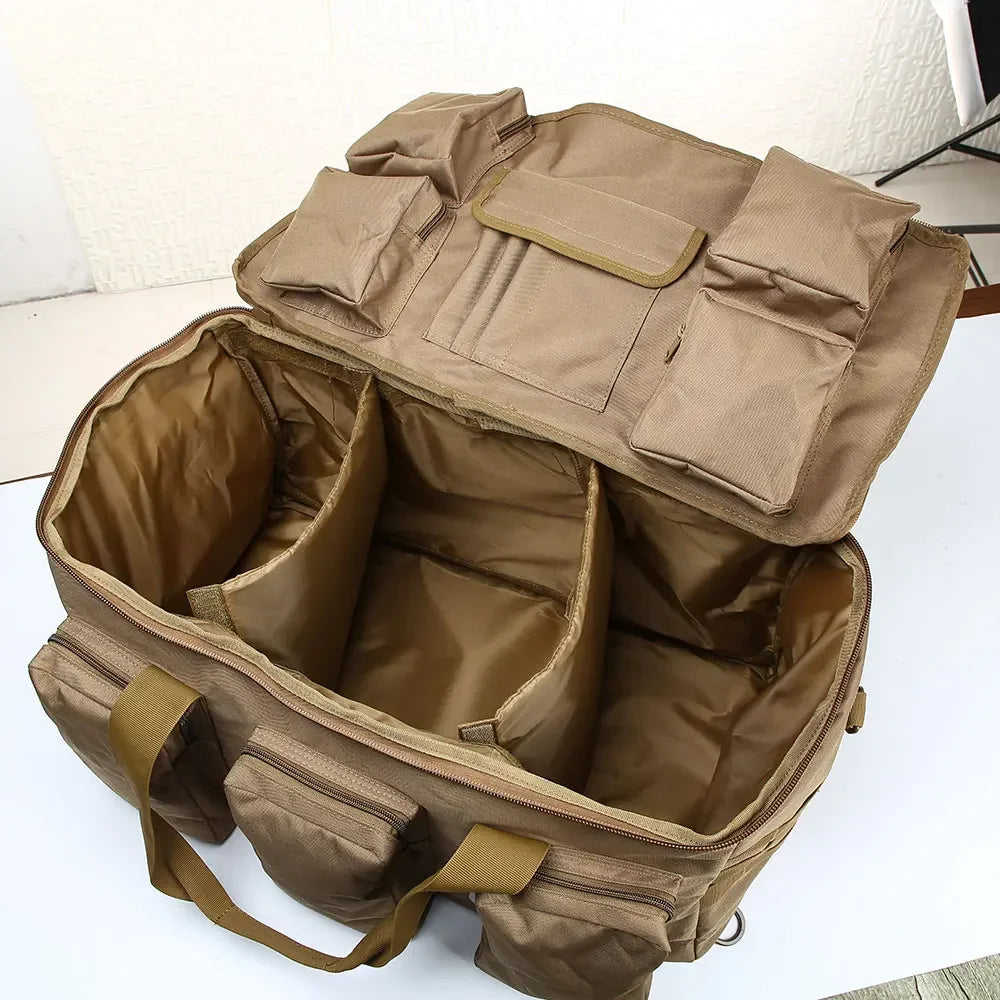 Convertible Nylon Duffel Backpack for Travel & Camping