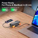 Solar Power Bank 73200mAh Hand Crank Charging with Cable 100W Fast Charge for Laptop Notebook External Battery for iPhone Xiaomi