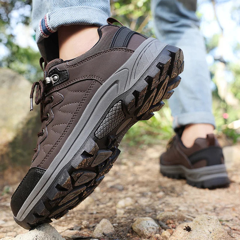 High Quality Hiking Shoes Men's Ankle Boots Durable Non-slip Climbing Shoes Outdoor Tourism Trekking Sneakers for Men Trail Shoe