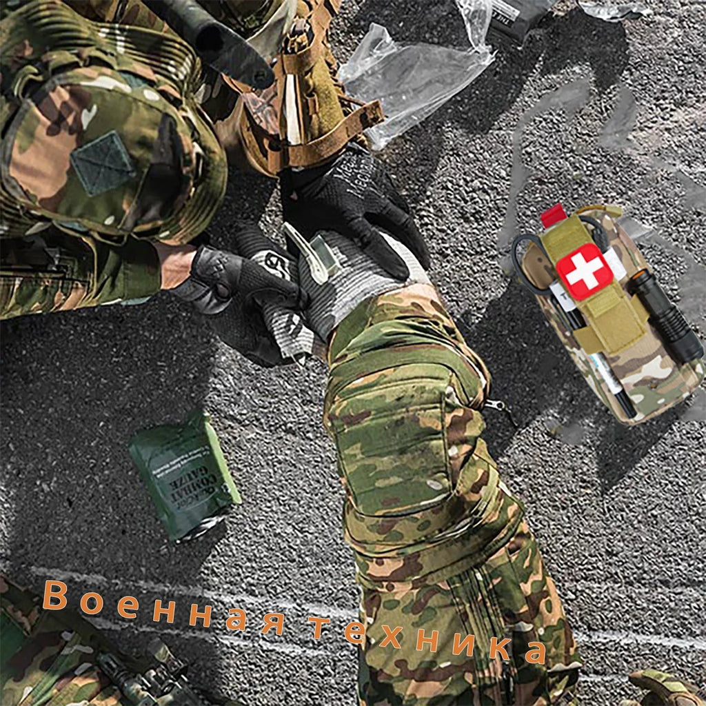 Notfall-Überlebensausrüstung Erste-Hilfe-Set Admin-Tasche EMT Campingausrüstung Taktisches Trauma Molle EDC IFAK Outdoor-Werkzeuge