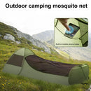 Leichtes Campingzelt, tragbares, leichtes Pop-Up-Zelt mit Handyhalterung, atmungsaktives Netz für Outdoor-Camping, Wandern, Einzelperson