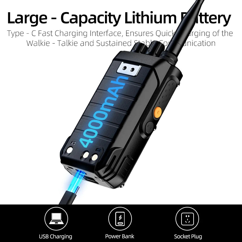 KSUN HF123D UHF VHF Dual HAM Band Radio AM FM NOAA CW SSB HF Shortwave Walkie Talkie 10W Blue-tooth Programming Radio