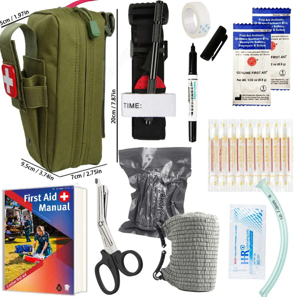 Notfall-Überlebensausrüstung Erste-Hilfe-Set Admin-Tasche EMT Campingausrüstung Taktisches Trauma Molle EDC IFAK Outdoor-Werkzeuge