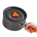 Camping Cookware Outdoor Cooking Folding Pot Aluminium Alloy Equipment Pot Travel Utensils Kitchen Hiking Picnic Barbecue