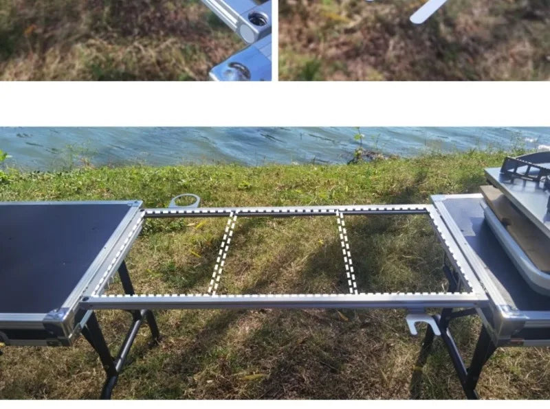Folding Camp Kitchen Storage Box & Table