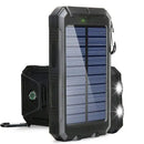 New Solar Power Bank 100000mAh Portable Charging Poverbank External Battery Charger Strong Light LDE Light for All Smartphones