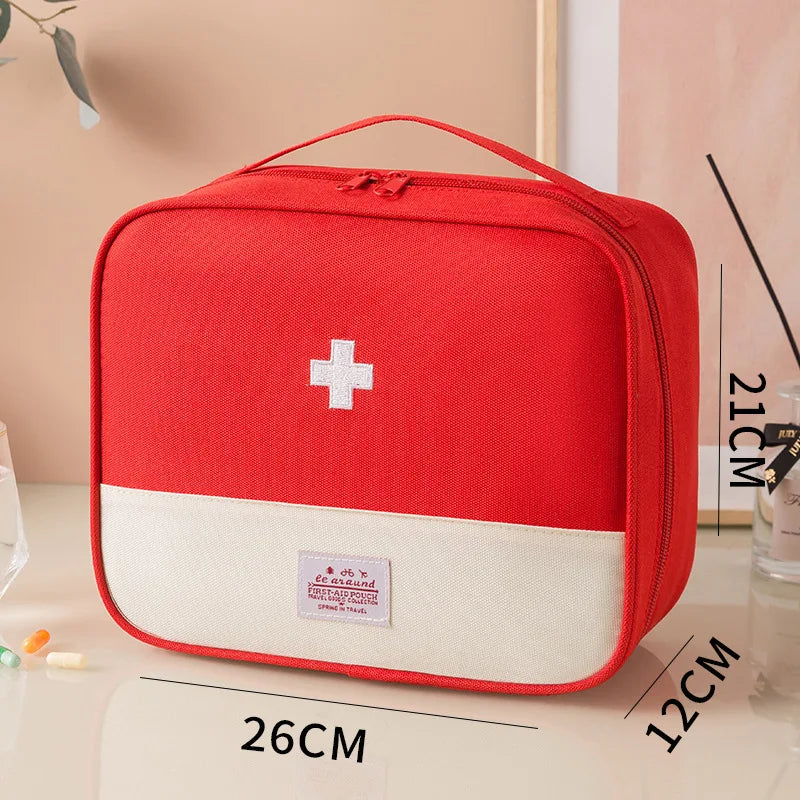 First Aid Kit Designed with Various Colors + a Cross Logo, Includes Multi-Size Sets Suitable for Different Scenarios: the Large Size Can Store Basic Medicines and Emergency Tools, Suitable for Family Use; the Medium and Small