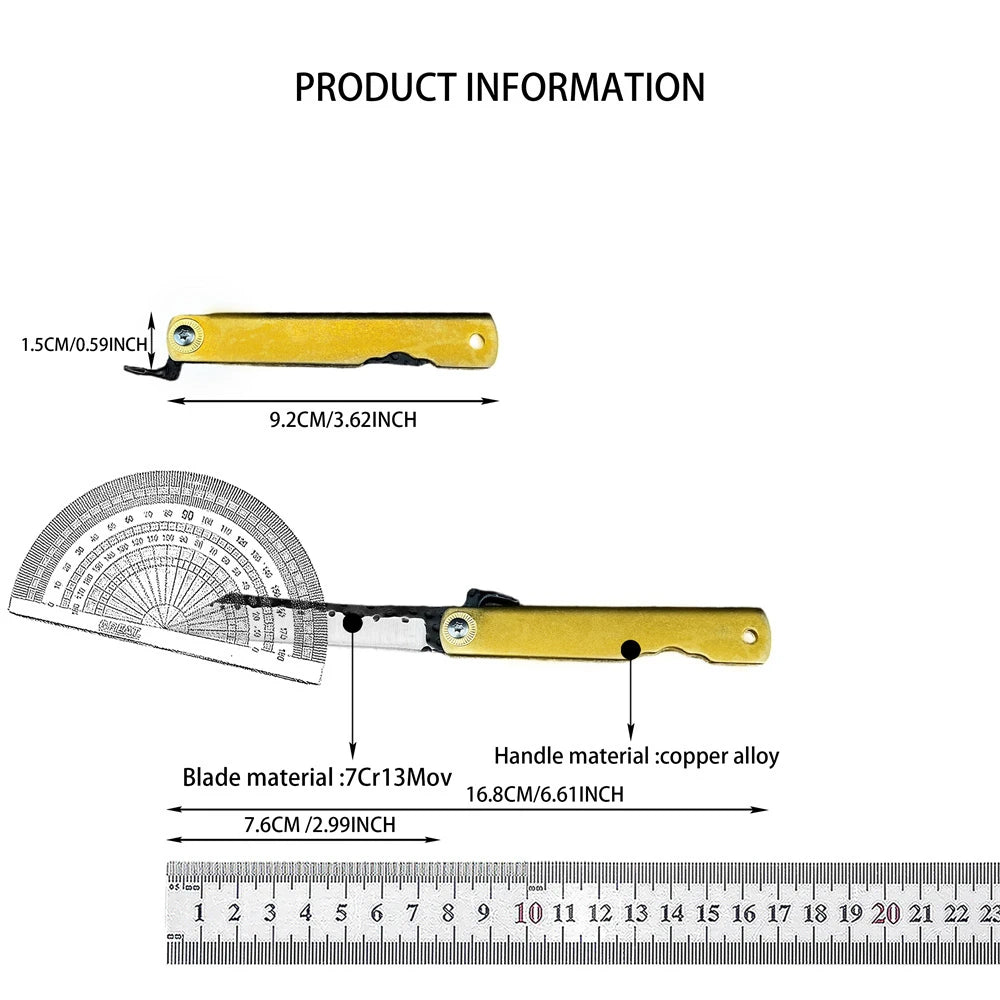 Stainless Steel Folding Pocket Knife for Camping